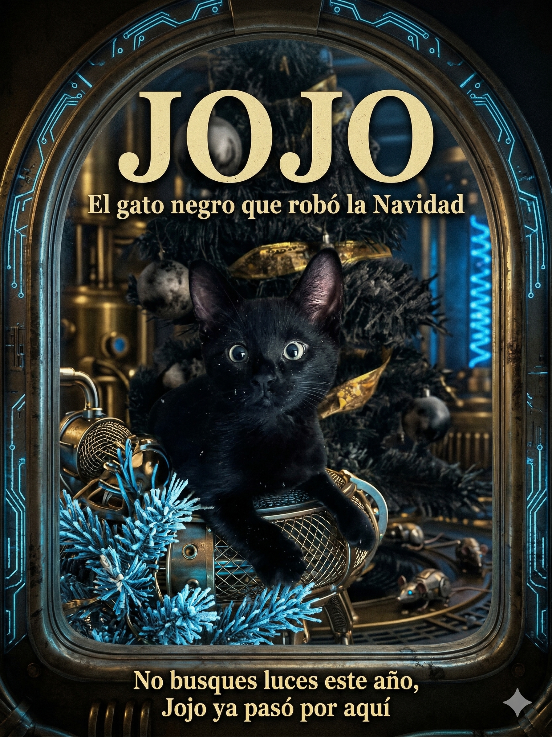 Jojo: El gato negro que robó la Navidad 2 Gemini Generated Image k8dud6k8dud6k8du
